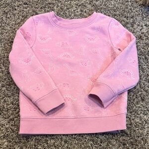 Cat & Jack Pink Dinosaur Print Sweatshirt